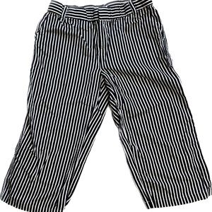 Like new Cropped navy striped pants Size PS.